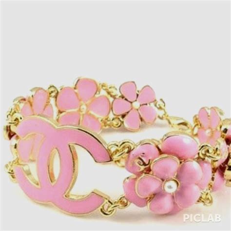 pink chanel bracelet black monogram|chanel bracelets online.